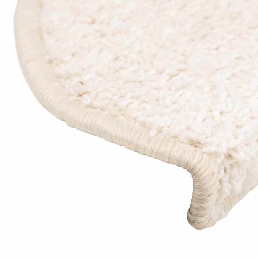 vidaXL Maty na schody 30 szt. 65x21x4 cm Białe półokrągłe duże