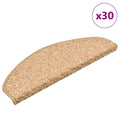 vidaXL Maty na schody 30 szt. 65x21x4 cm, złote, półokrągłe, duże