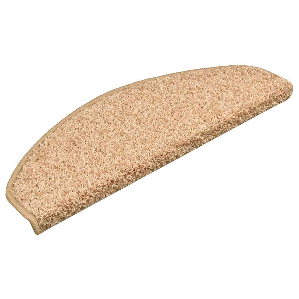 vidaXL Maty na schody 30 szt. 65x21x4 cm, złote, półokrągłe, duże