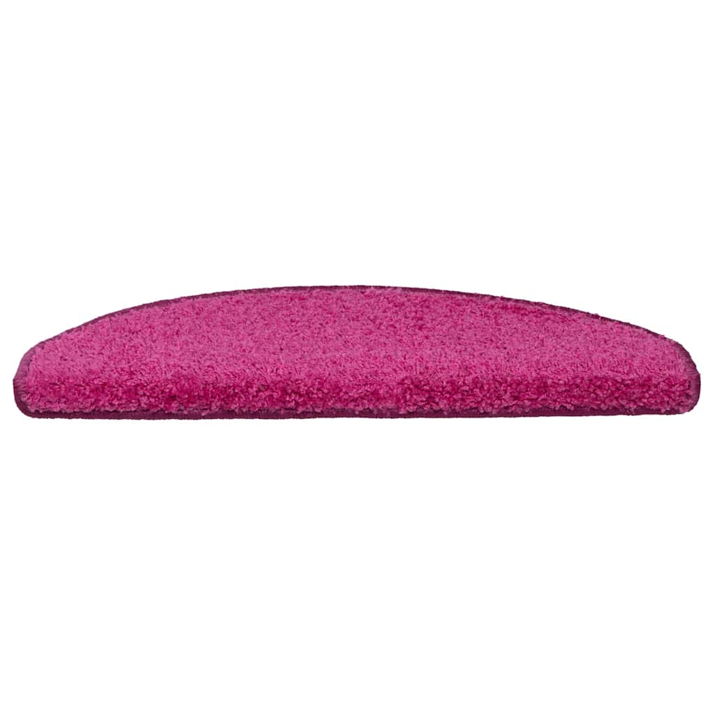 vidaXL Maty na schody 30 szt. 65x21x4 cm różowe półokrągłe duże