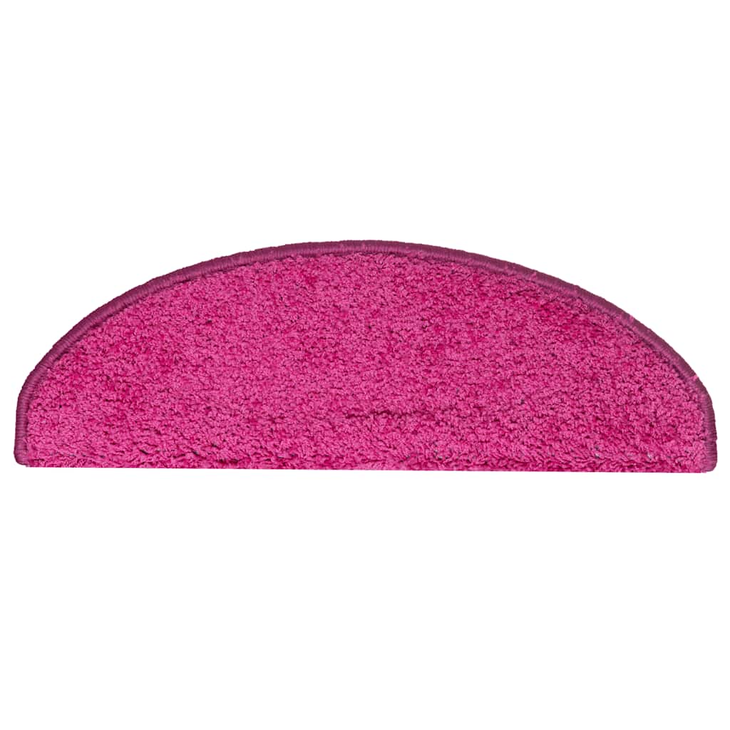 vidaXL Maty na schody 30 szt. 65x21x4 cm różowe półokrągłe duże