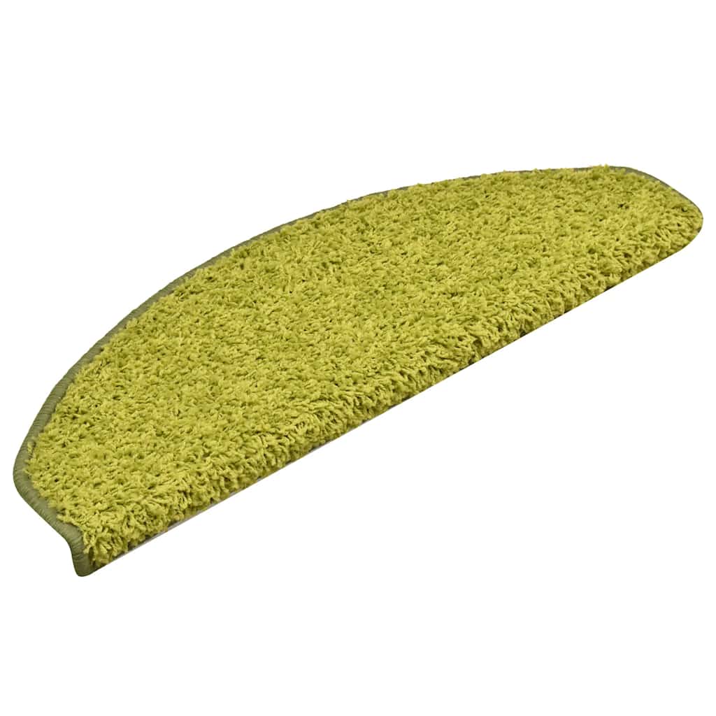vidaXL Maty na schody 30 szt. 65x21x4 cm Zielone półokrągłe duże