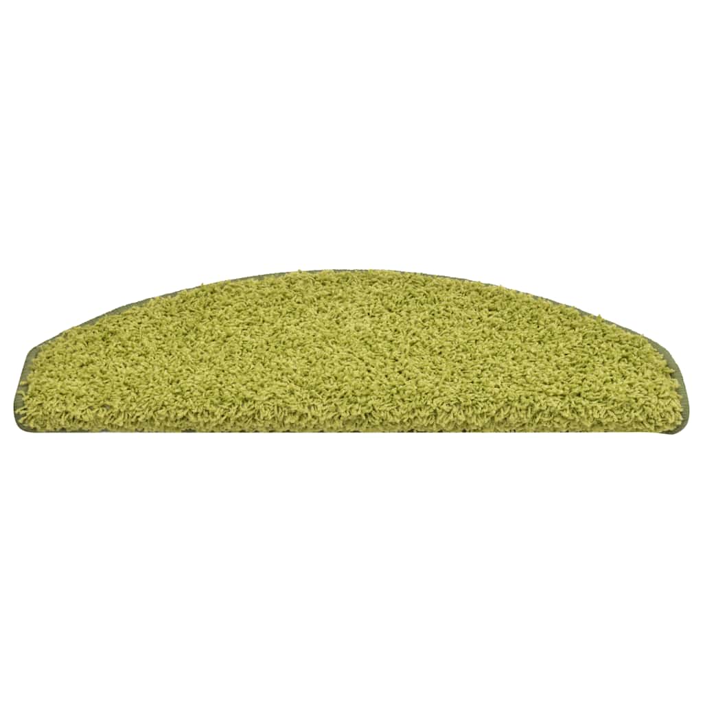 vidaXL Maty na schody 30 szt. 65x21x4 cm Zielone półokrągłe duże