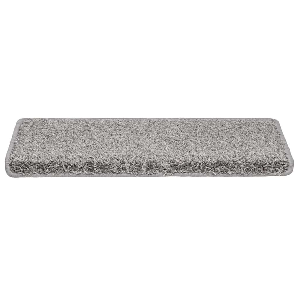 vidaXL Maty na schody 30 szt. 65x21x4 cm Szare, prostokątne krawędzie