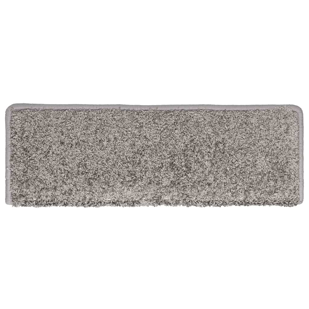 vidaXL Maty na schody 30 szt. 65x21x4 cm Szare, prostokątne krawędzie