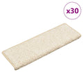 vidaXL Maty na schody 30 szt. 65x21x4 cm Białe prostokątne krawędzie