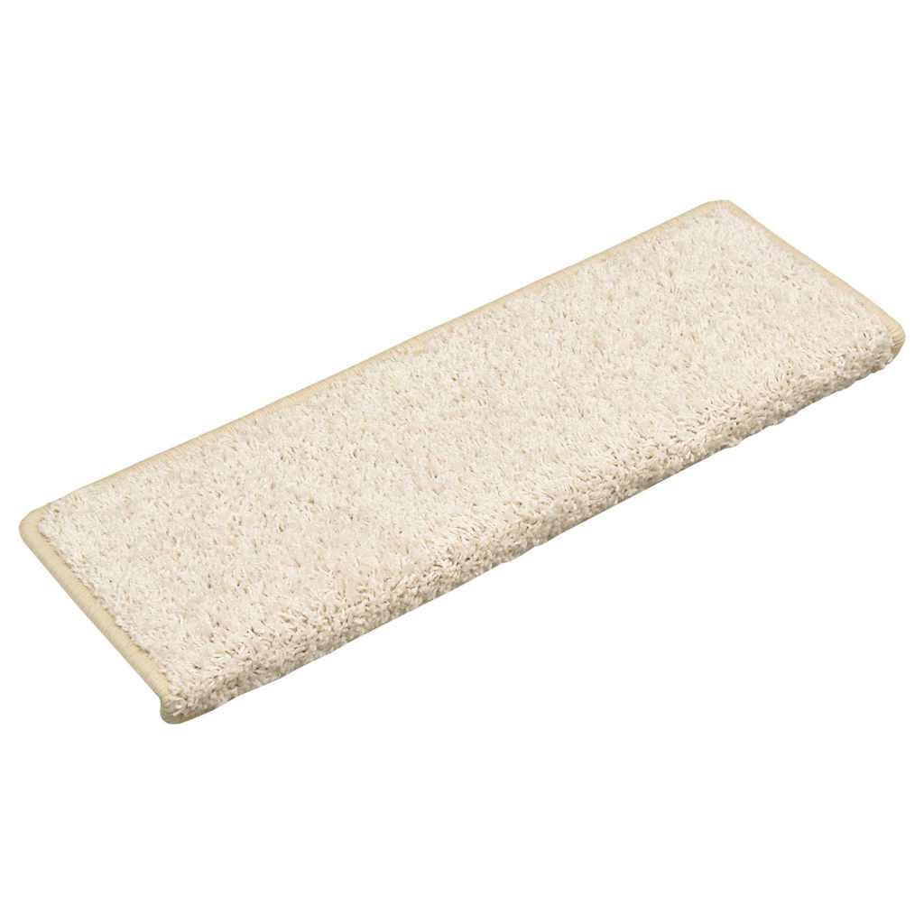vidaXL Maty na schody 30 szt. 65x21x4 cm Białe prostokątne krawędzie