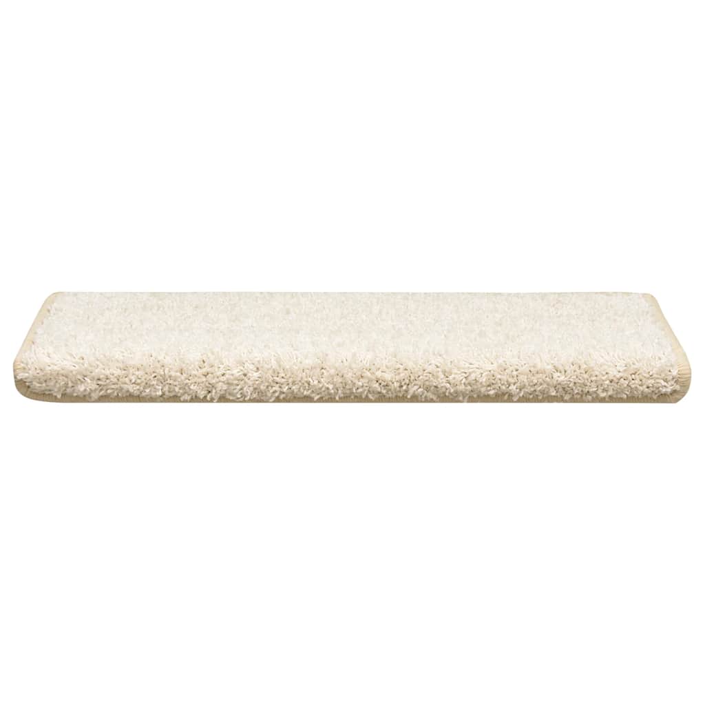 vidaXL Maty na schody 30 szt. 65x21x4 cm Białe prostokątne krawędzie