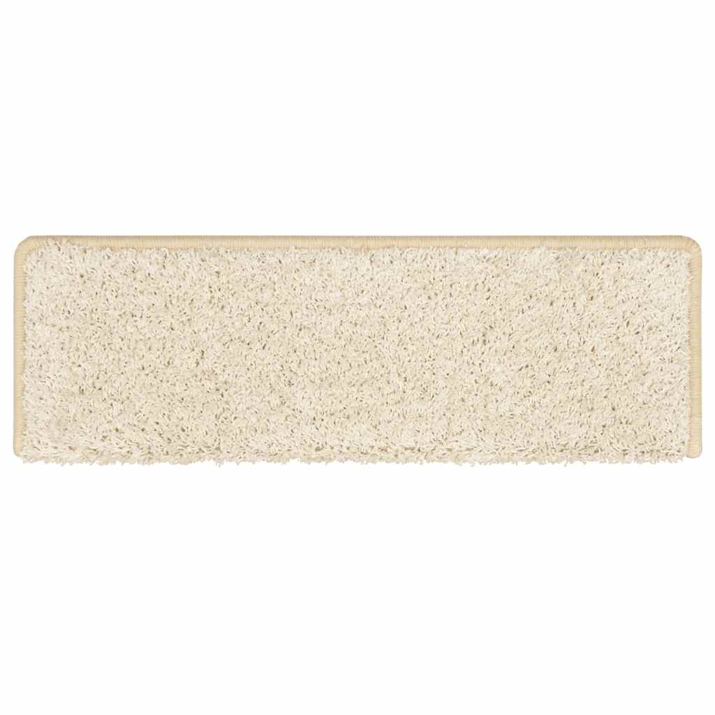 vidaXL Maty na schody 30 szt. 65x21x4 cm Białe prostokątne krawędzie