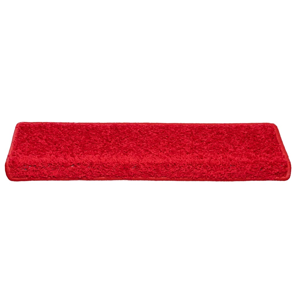 vidaXL Maty na schody 30 szt. 65x21x4 cm Czerwone prostokątne krawędzie