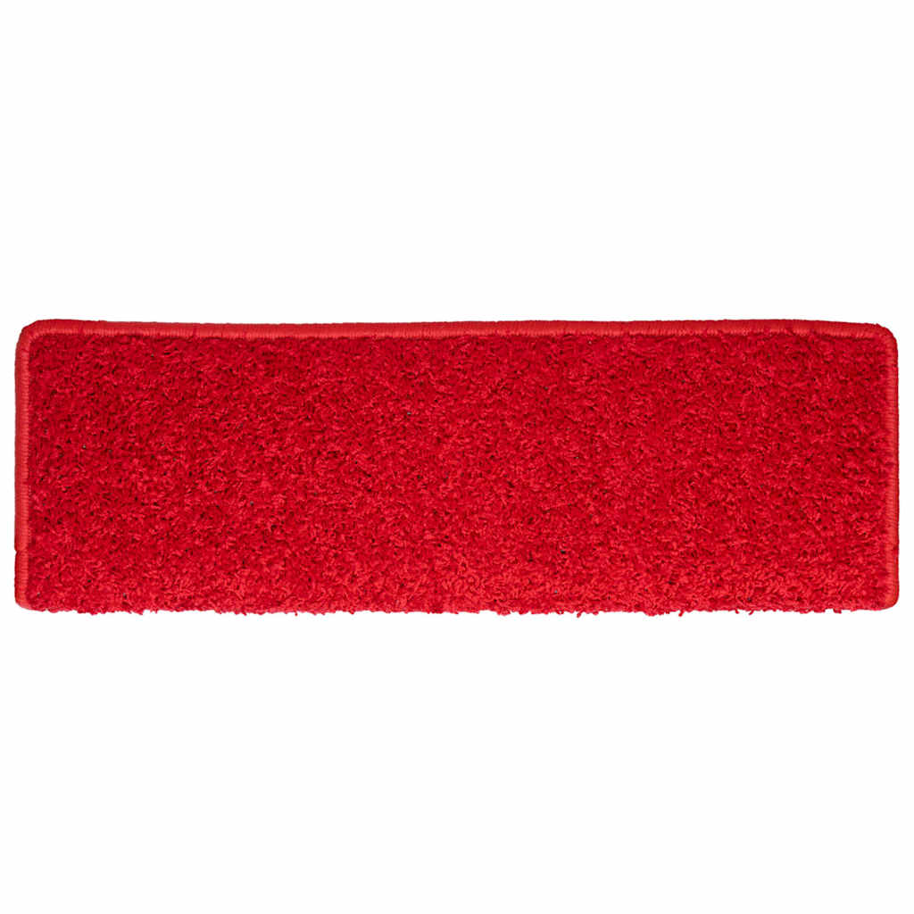 vidaXL Maty na schody 30 szt. 65x21x4 cm Czerwone prostokątne krawędzie