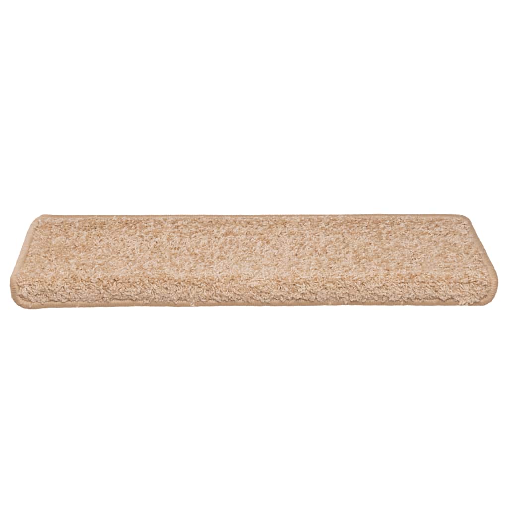 vidaXL Maty na schody 30 szt. 65x21x4 cm, złota, prostokątna krawędź
