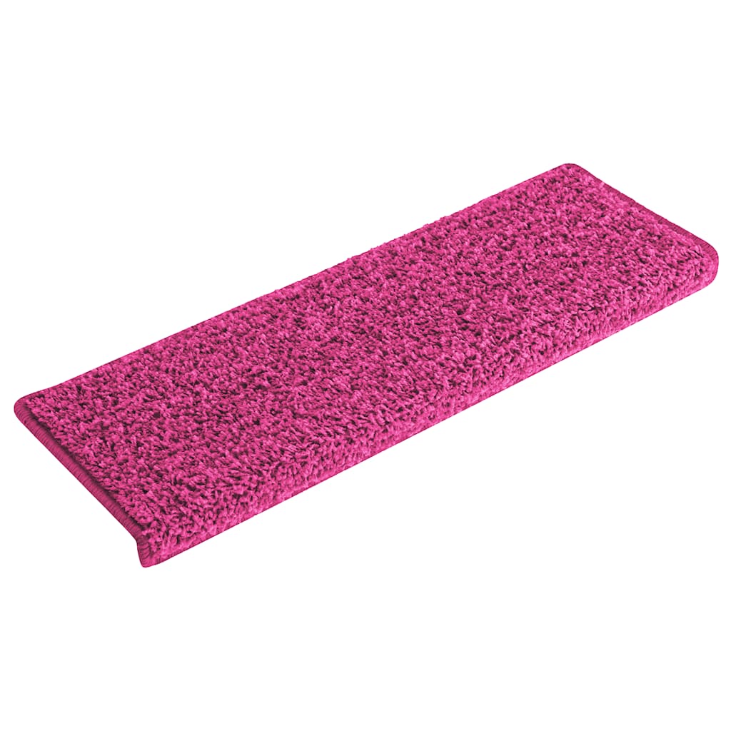 vidaXL Maty na schody 30 szt. 65x21x4 cm Różowe prostokątne krawędzie