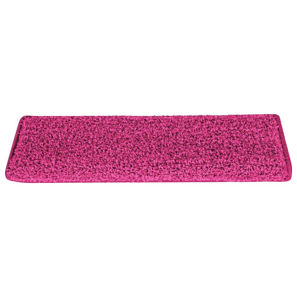 vidaXL Maty na schody 30 szt. 65x21x4 cm Różowe prostokątne krawędzie