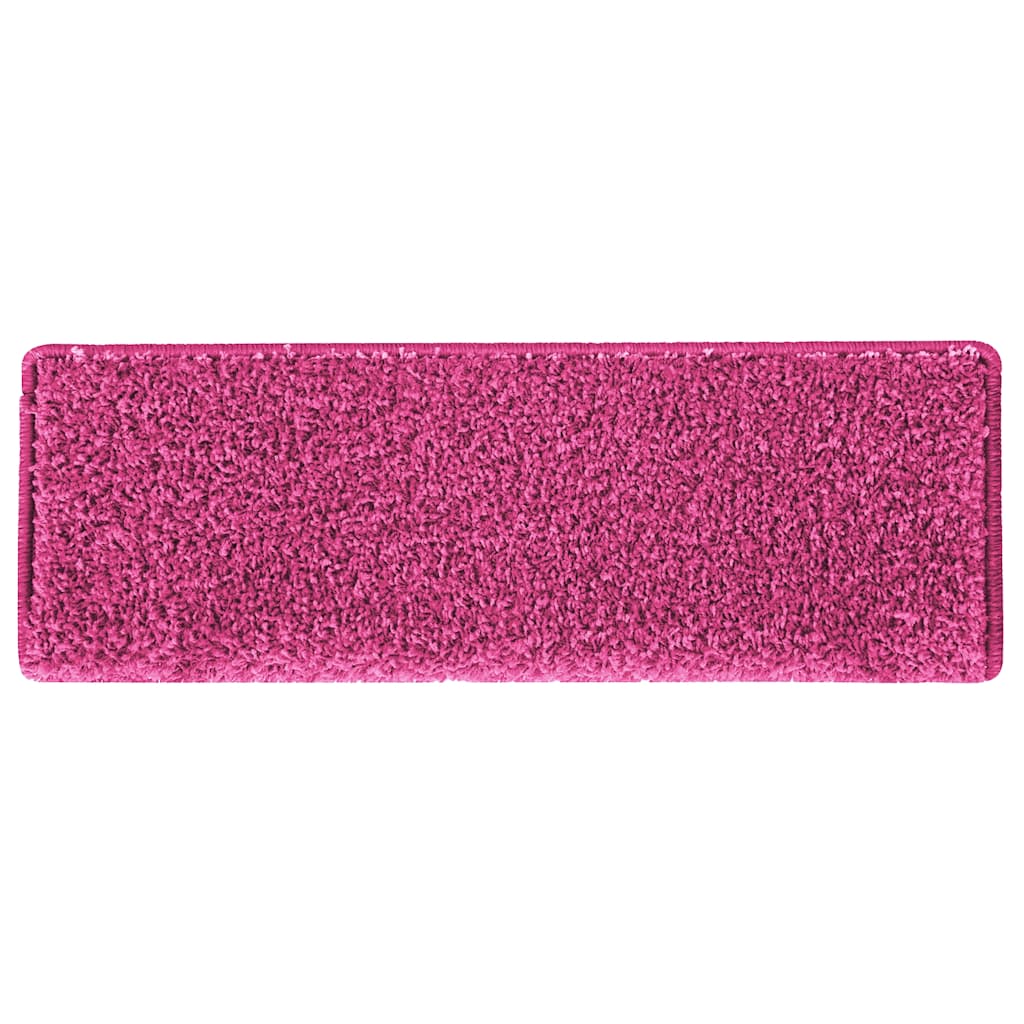 vidaXL Maty na schody 30 szt. 65x21x4 cm Różowe prostokątne krawędzie