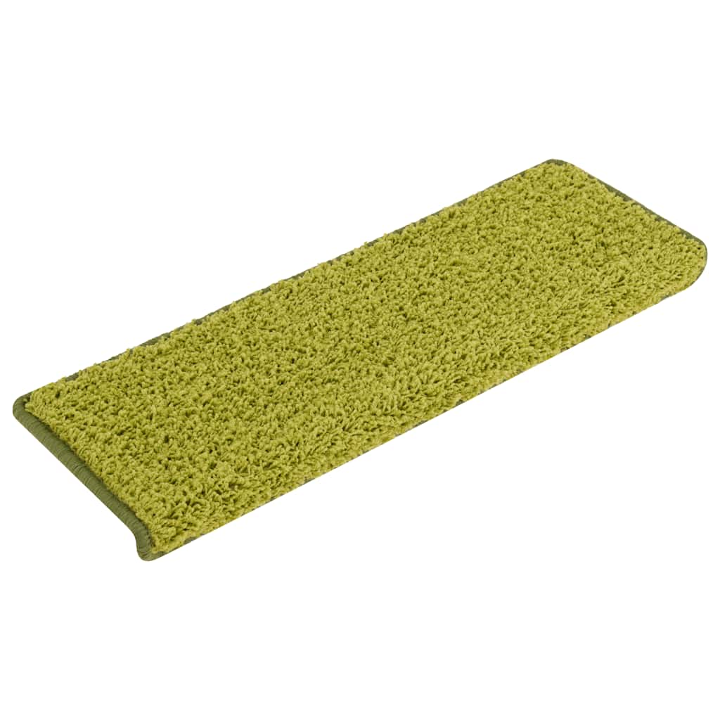 vidaXL Maty na schody 30 szt. 65x21x4 cm Zielone prostokątne krawędzie