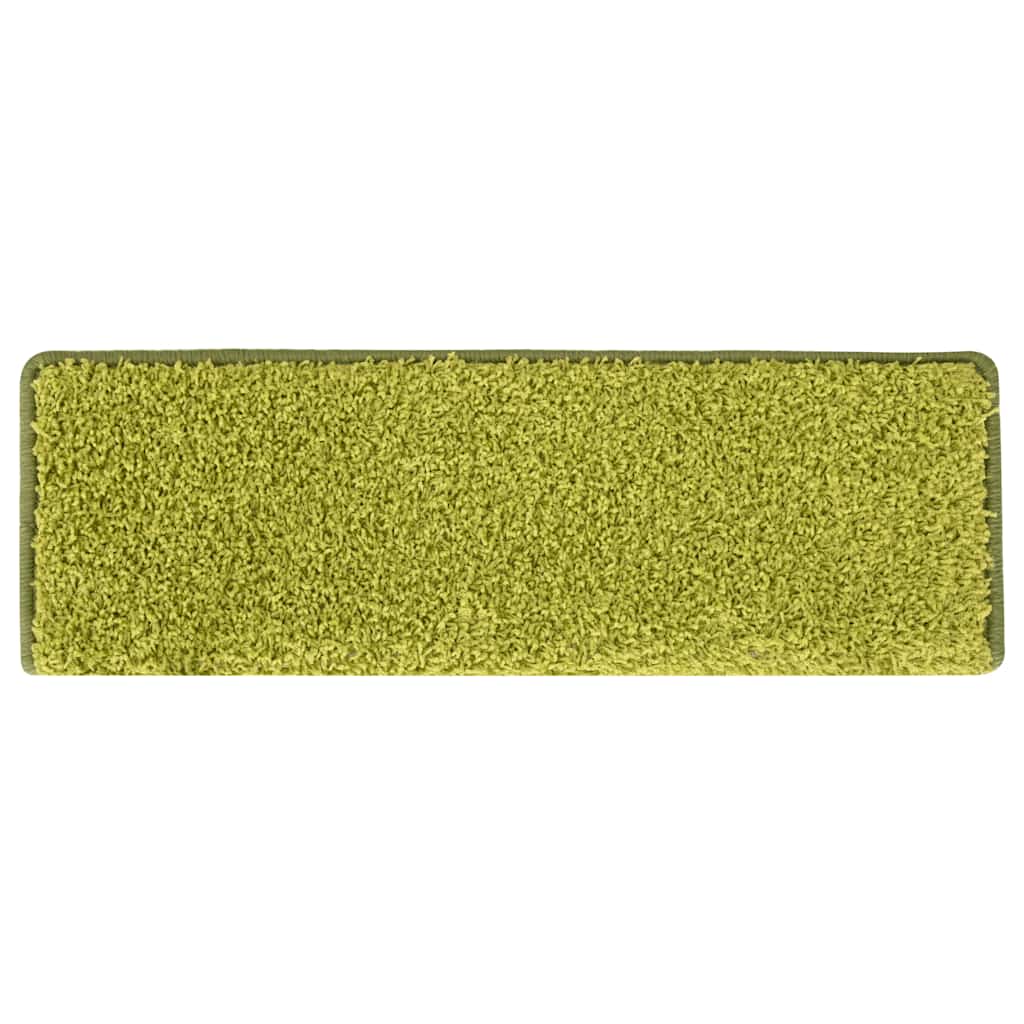 vidaXL Maty na schody 30 szt. 65x21x4 cm Zielone prostokątne krawędzie