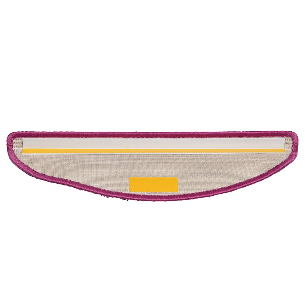 vidaXL Maty na schody 20 szt. 56x17x3 cm Fioletowe półokrągłe