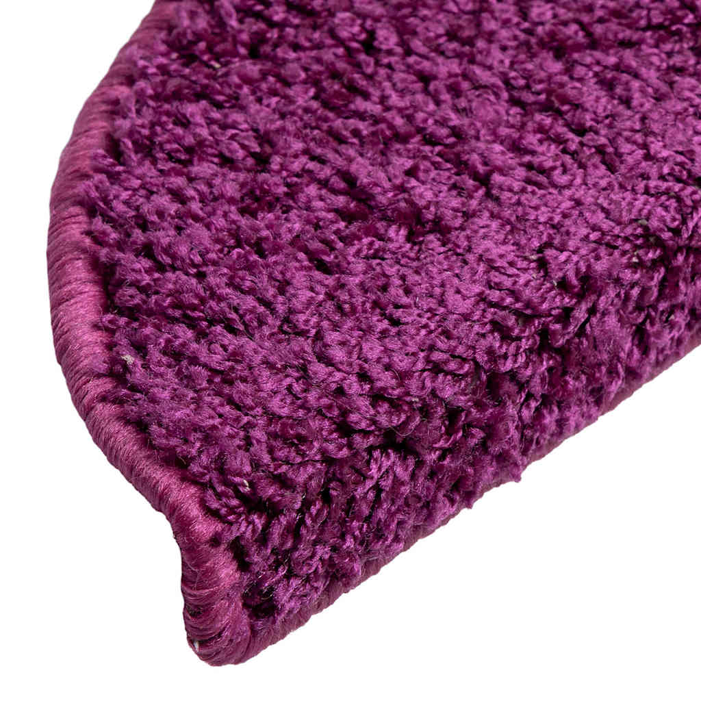 vidaXL Maty na schody 20 szt. 56x17x3 cm Fioletowe półokrągłe