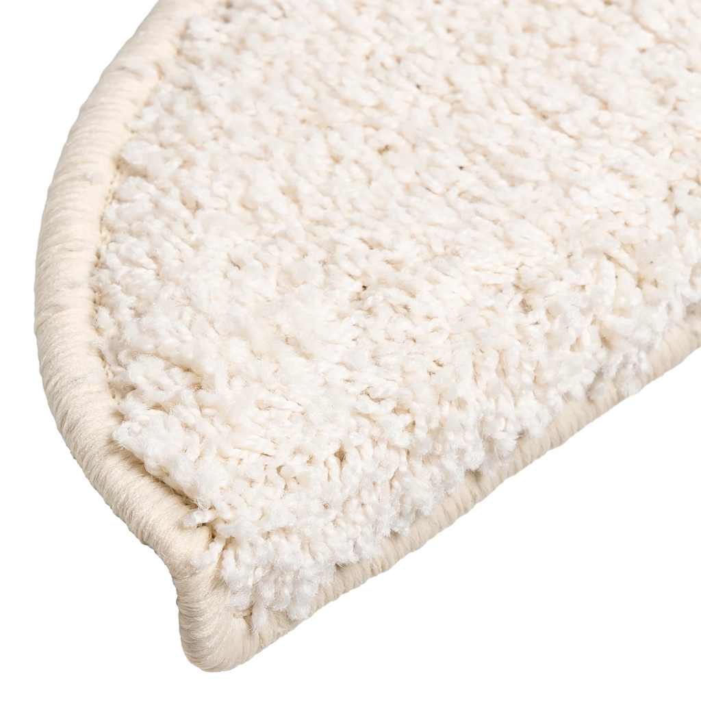 vidaXL Maty na schody 20 szt. 56x17x3 cm Białe półokrągłe