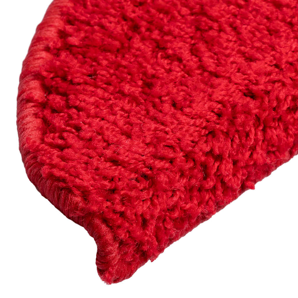 vidaXL Maty na schody 20 szt. 56x17x3 cm Czerwone półokrągłe