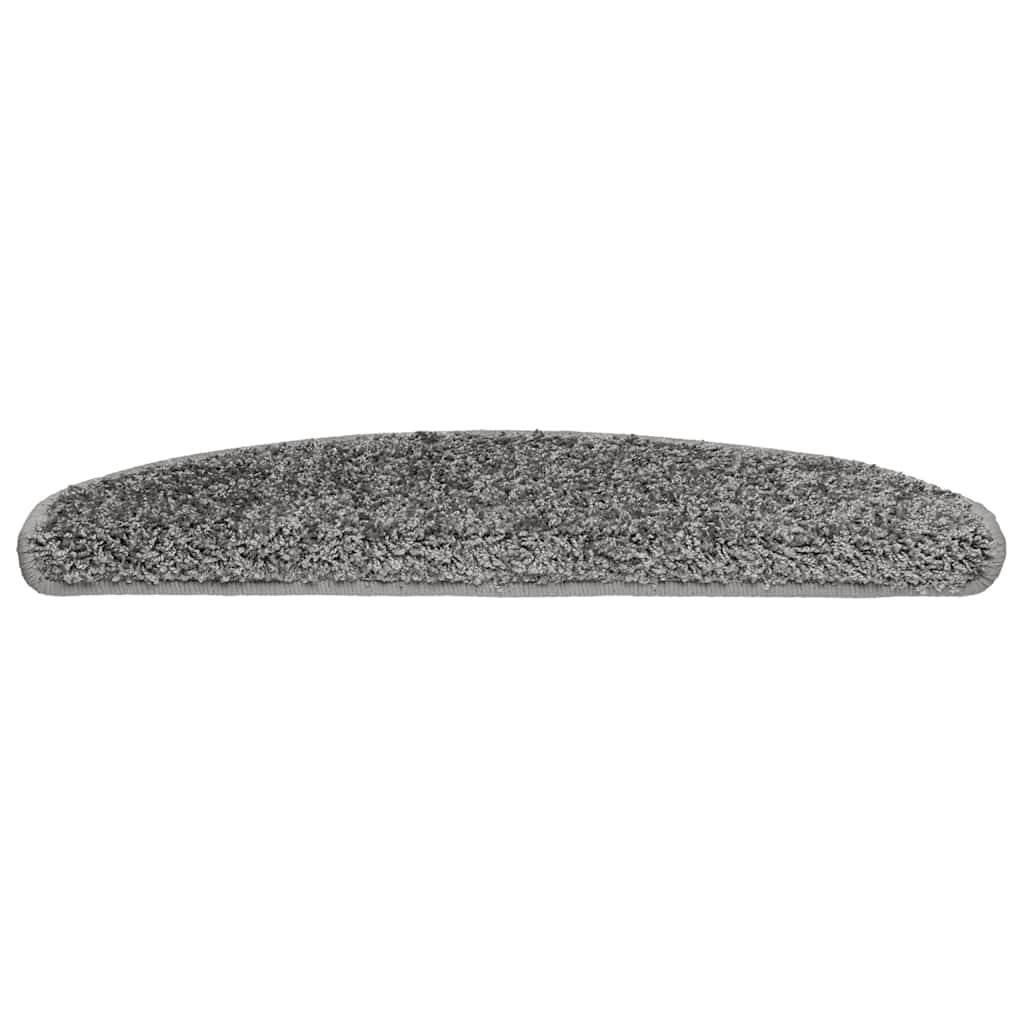 vidaXL Maty na schody 20 szt. 65x21x4 cm Szare półokrągłe duże