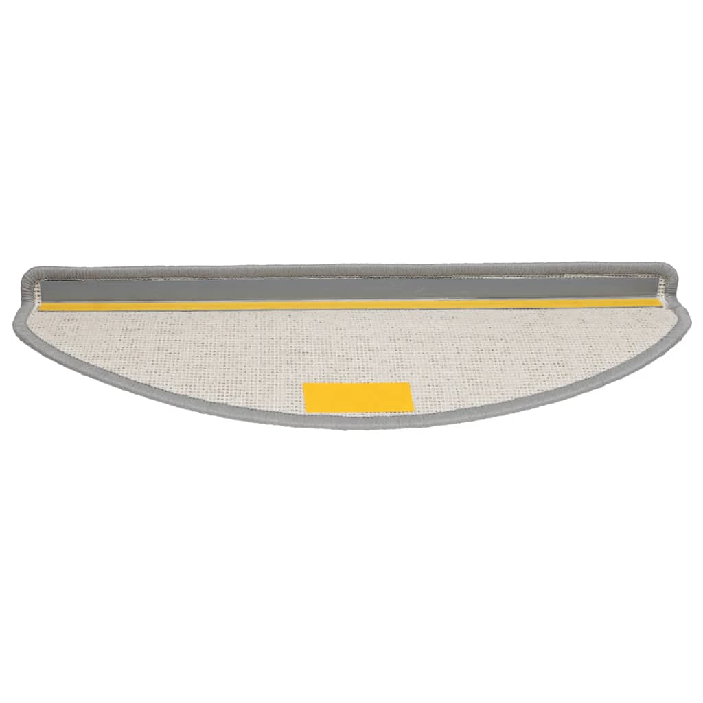 vidaXL Maty na schody 20 szt. 65x21x4 cm Szare półokrągłe duże