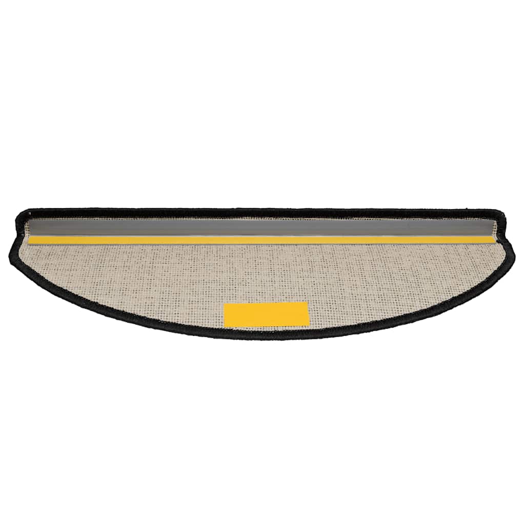 vidaXL Maty na schody 20 szt. 65x21x4 cm Czarne półokrągłe duże