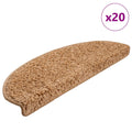 vidaXL Maty na schody 20 szt. 65x21x4 cm Beżowe półokrągłe duże