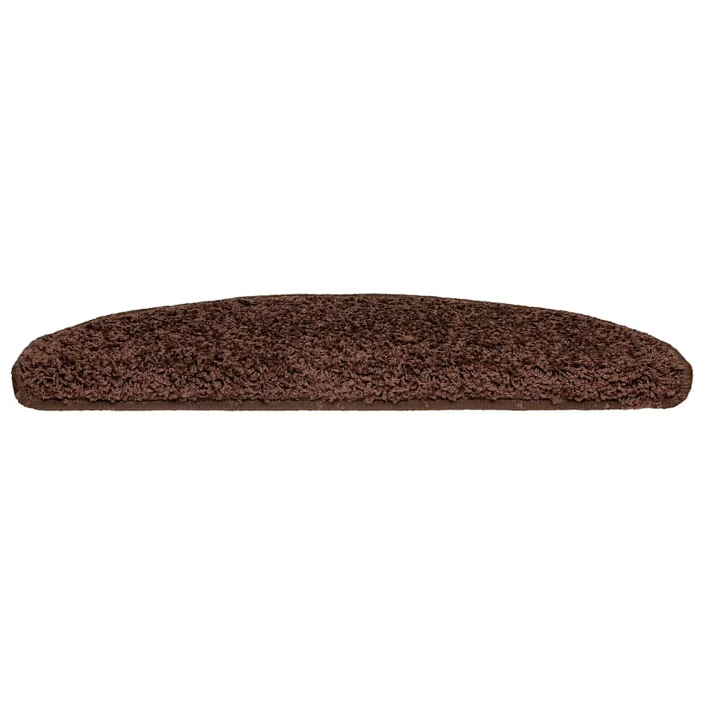 vidaXL Maty na schody 20 szt. 65x21x4 cm Brązowe półokrągłe duże