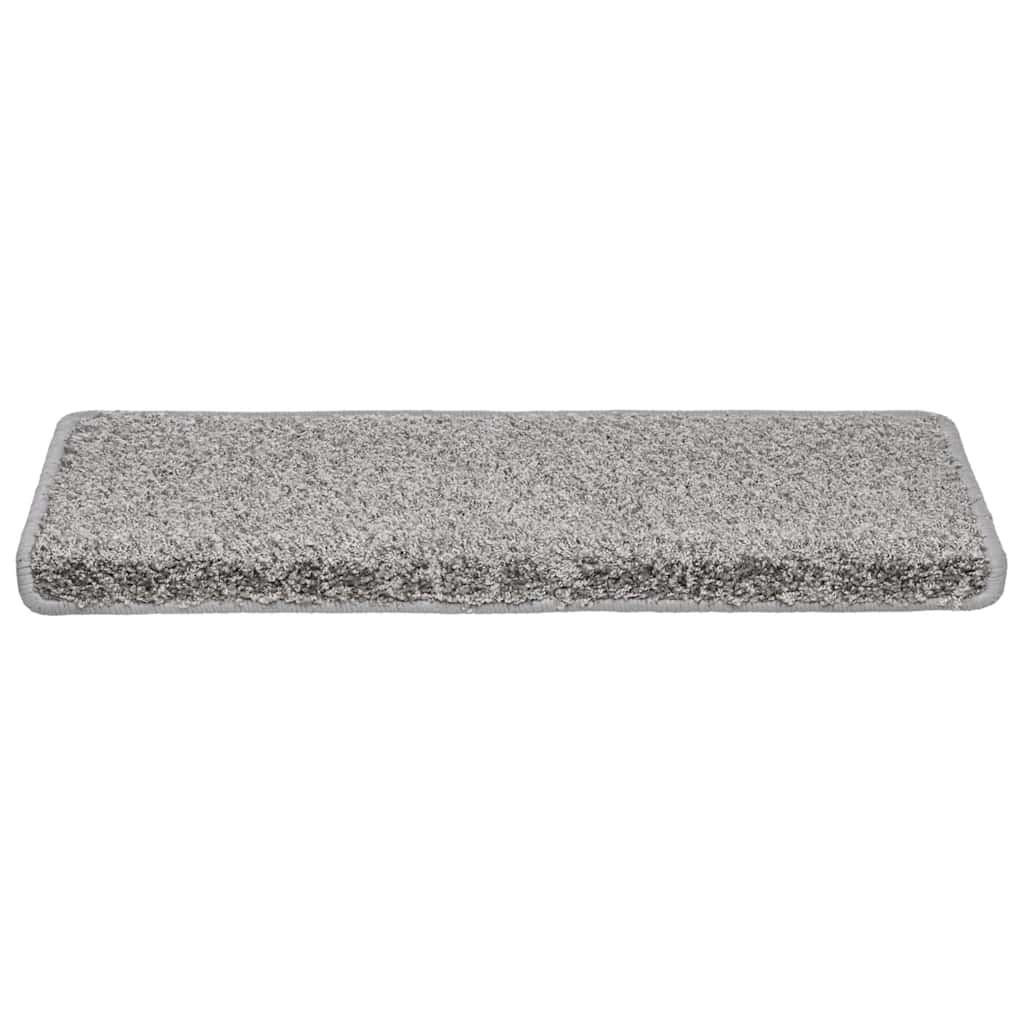 vidaXL Maty na schody 20 szt. 65x21x4 cm Szare, prostokątne krawędzie