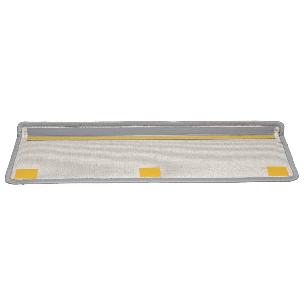 vidaXL Maty na schody 20 szt. 65x21x4 cm Szare, prostokątne krawędzie