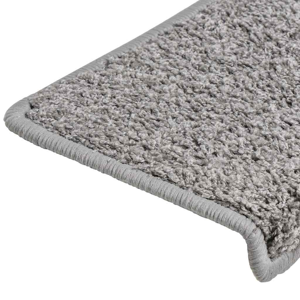 vidaXL Maty na schody 20 szt. 65x21x4 cm Szare, prostokątne krawędzie
