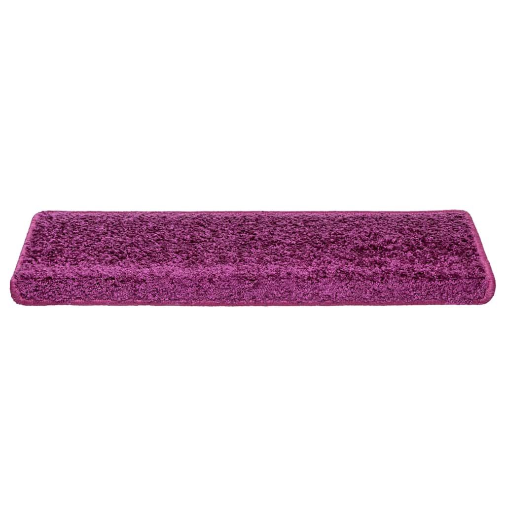 vidaXL Maty na schody 20 szt. 65x21x4 cm Fioletowe prostokątne krawędzie