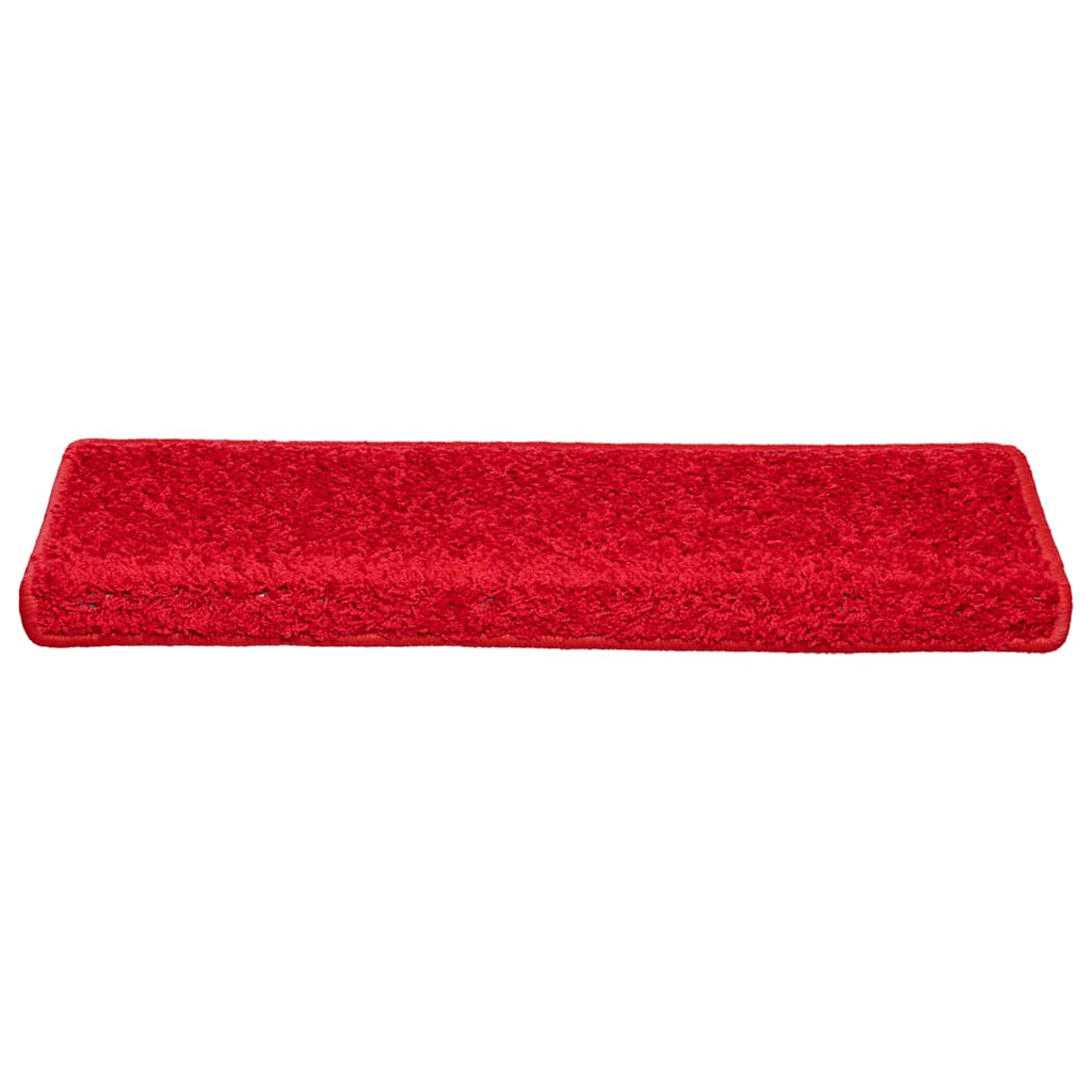 vidaXL Maty na schody 20 szt. 65x21x4 cm Czerwone prostokątne krawędzie