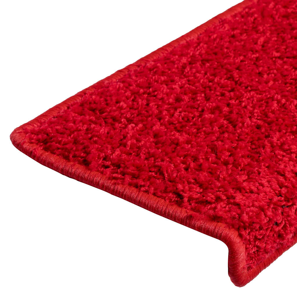 vidaXL Maty na schody 20 szt. 65x21x4 cm Czerwone prostokątne krawędzie
