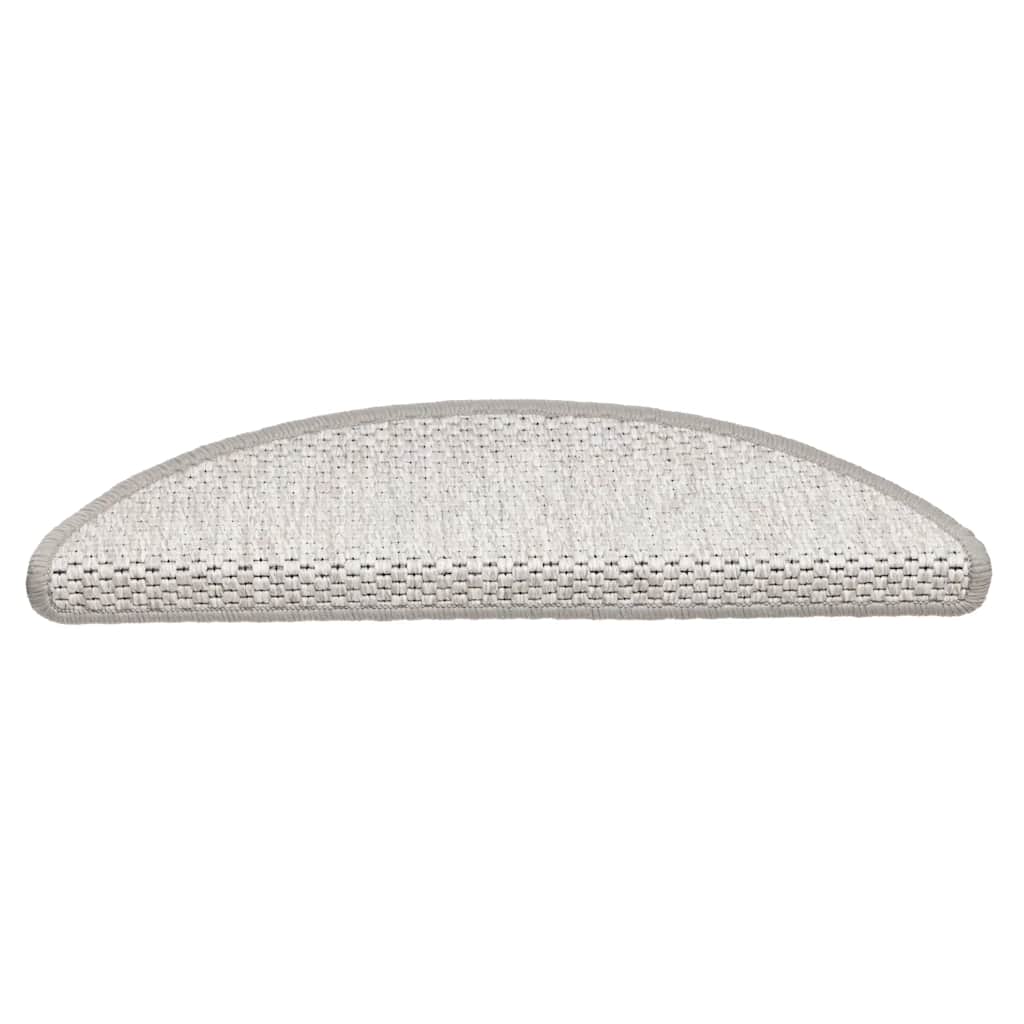 vidaXL Maty na schody samoprzylepne Sisal-Look 30 szt. 56x17x3 cm