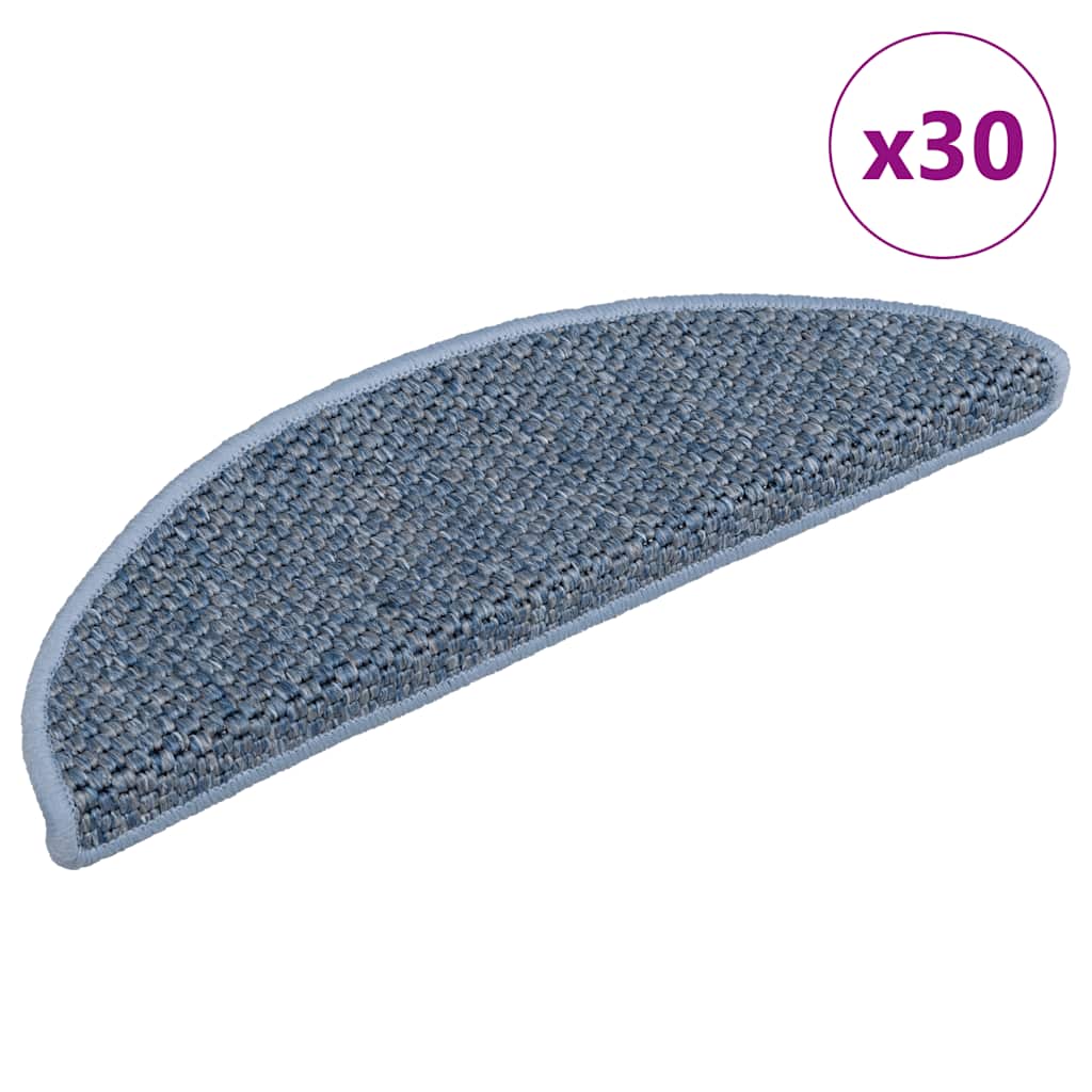 vidaXL Maty na schody samoprzylepne sizal-look 30 szt. 56x17x3 cm