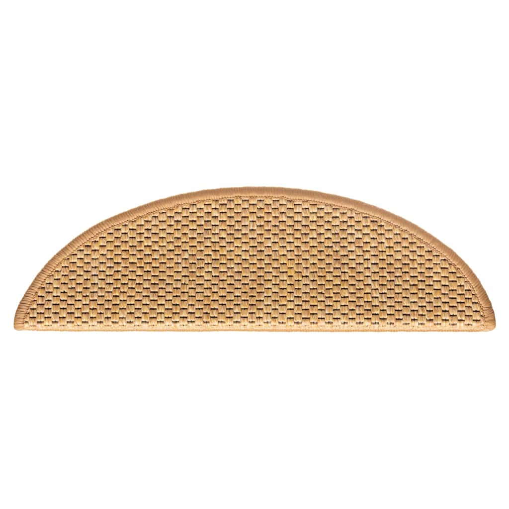 vidaXL Maty na schody samoprzylepne Sisal-Look 30 szt. 56x17x3 cm