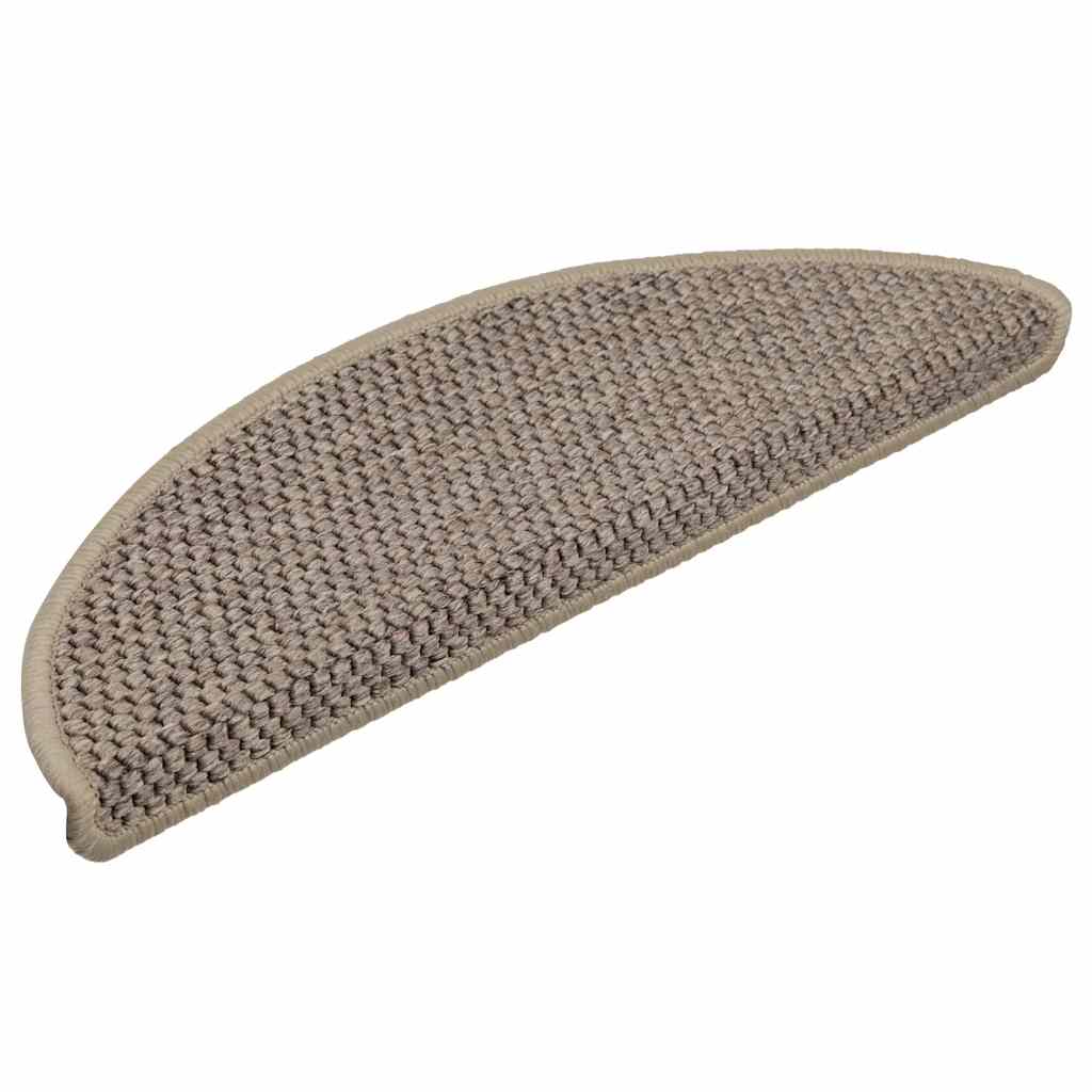 vidaXL Maty na schody samoprzylepne Sisal-Look 30 szt. 56x17x3 cm