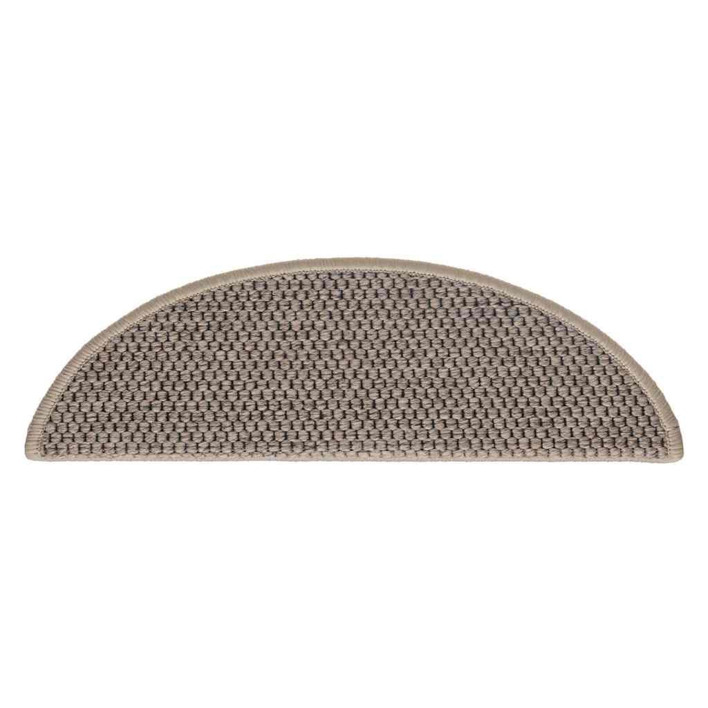 vidaXL Maty na schody samoprzylepne Sisal-Look 30 szt. 56x17x3 cm