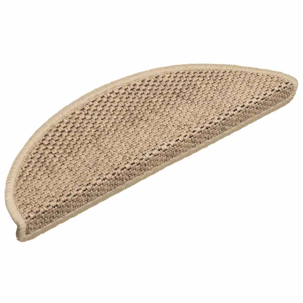 vidaXL Maty na schody samoprzylepne sizal-look 30 szt. 56x17x3 cm
