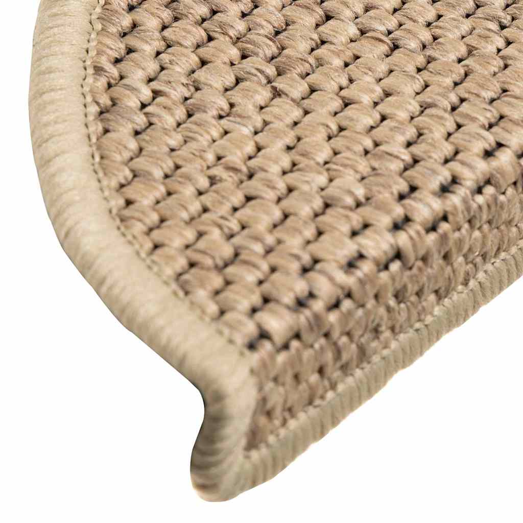 vidaXL Maty na schody samoprzylepne sizal-look 30 szt. 56x17x3 cm