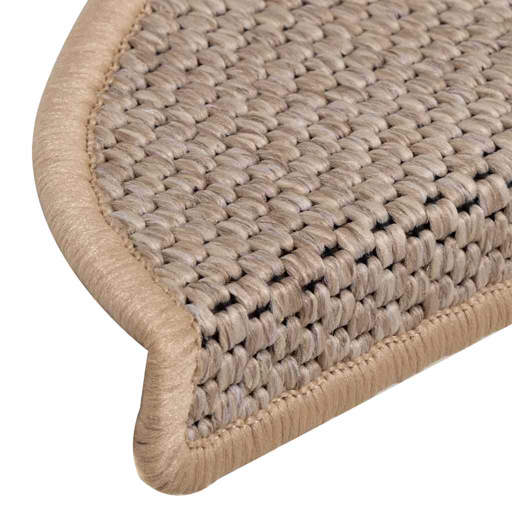 vidaXL Maty na schody samoprzylepne sizal-look 30 szt. 56x17x3 cm