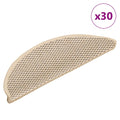 vidaXL Maty na schody samoprzylepne sizal-look 30 szt. 56x17x3 cm