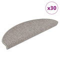 vidaXL Maty na schody samoprzylepne sizal-look 30 szt. 65x21x4 cm