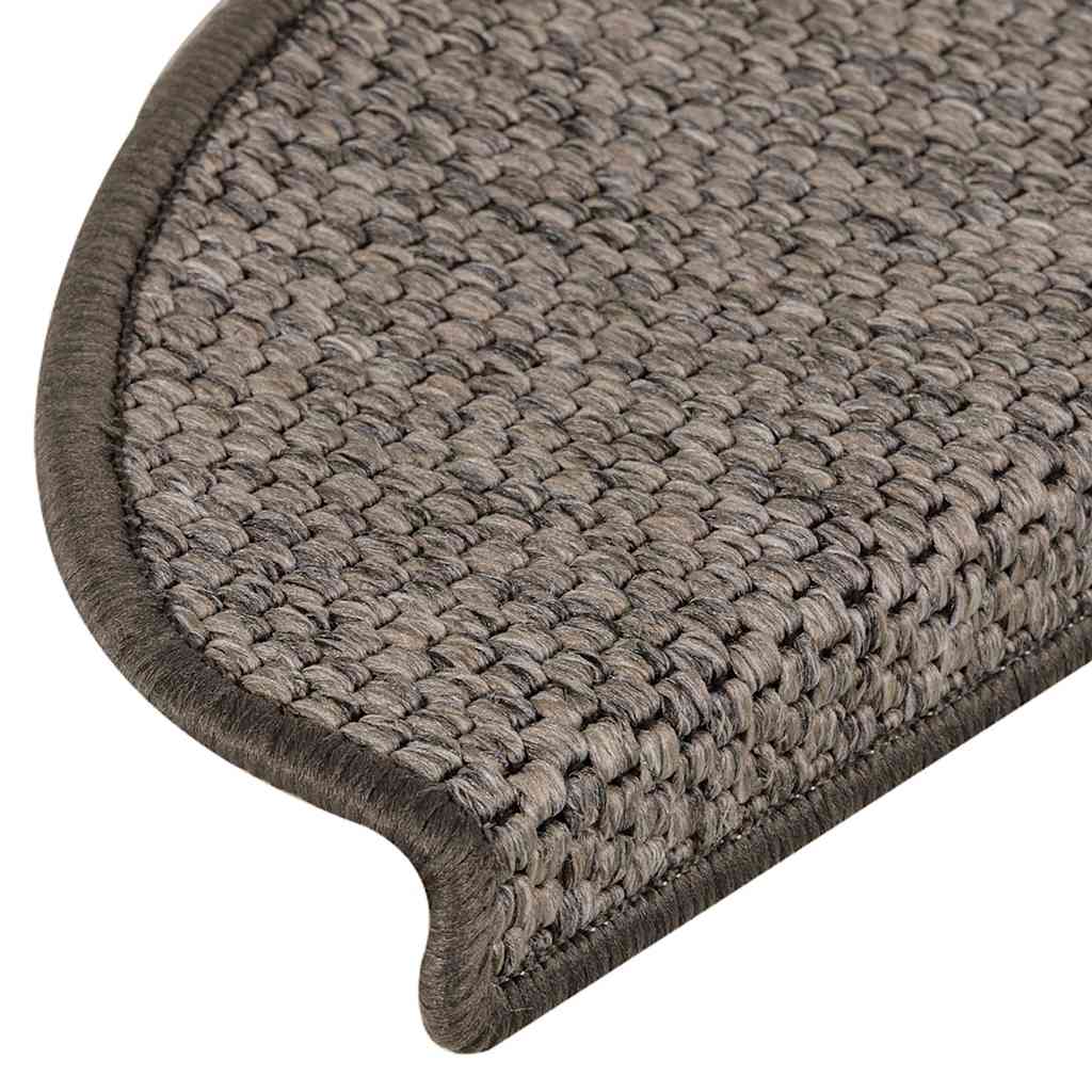 vidaXL Maty na schody samoprzylepne sizal-look 30 szt. 65x21x4 cm