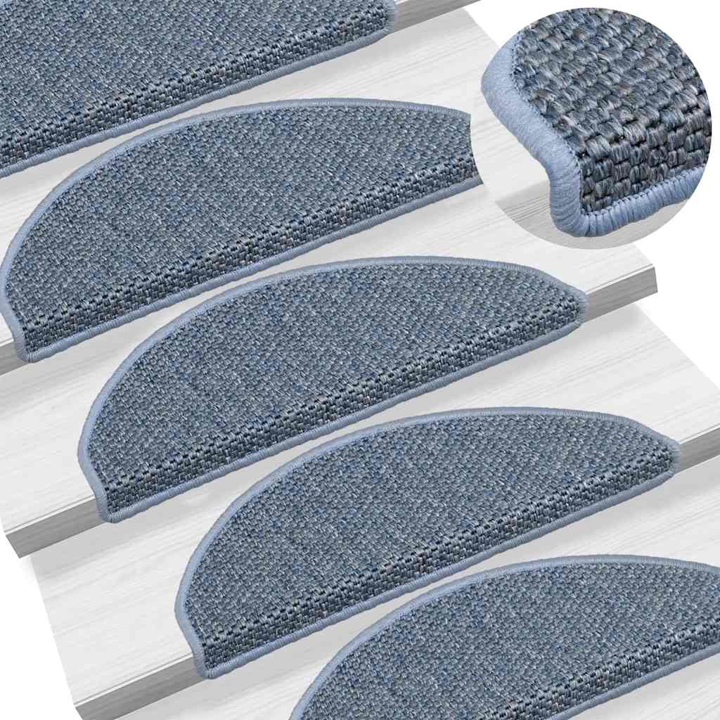 vidaXL Maty na schody samoprzylepne sizal-look 30 szt. 65x21x4 cm