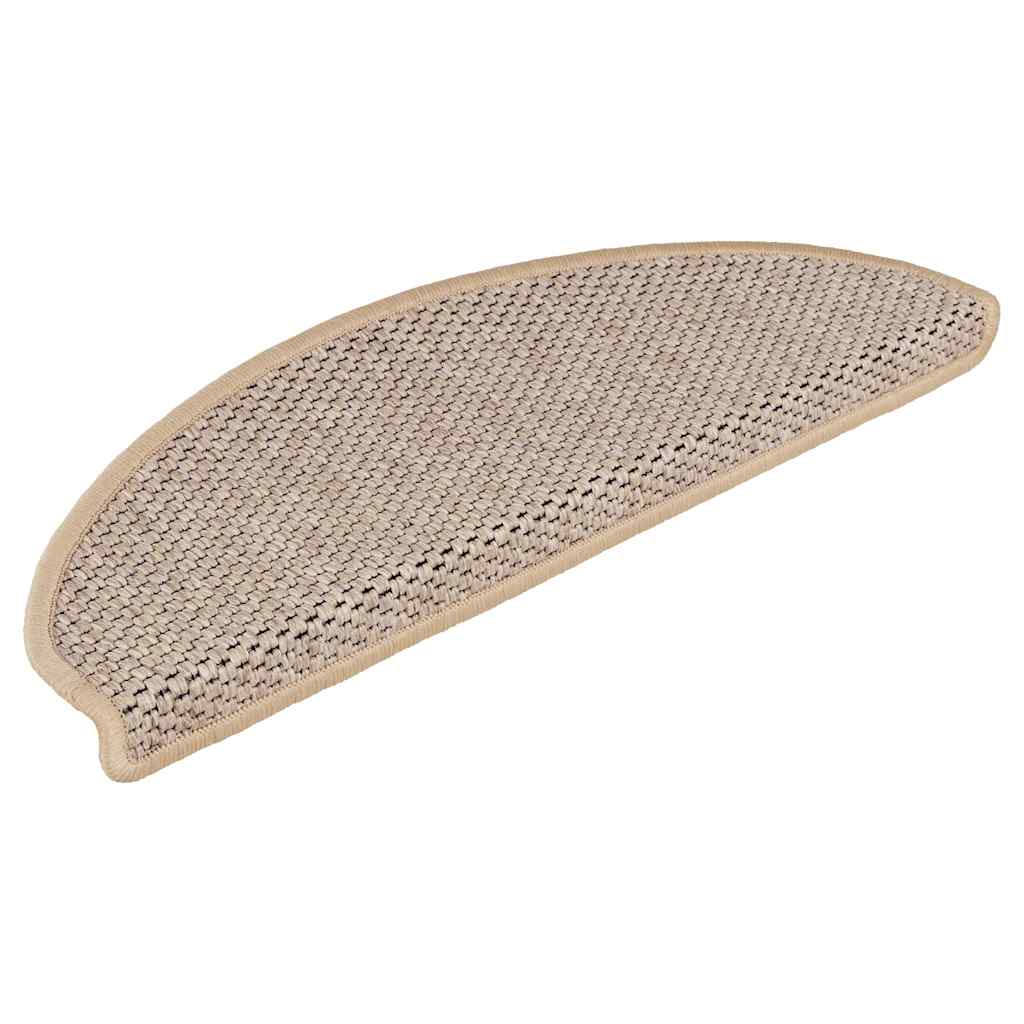 vidaXL Maty na schody samoprzylepne sizal-look 30 szt. 65x21x4 cm