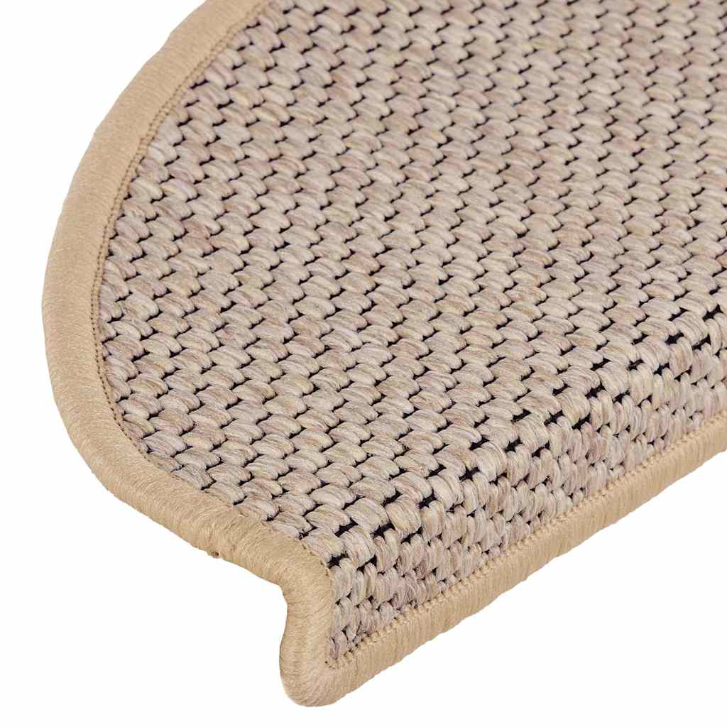 vidaXL Maty na schody samoprzylepne sizal-look 30 szt. 65x21x4 cm